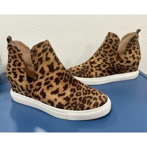 STEVEN by Steve Madden Camryn Hidden Wedge Animal Print Athlesiure Sneakers 8